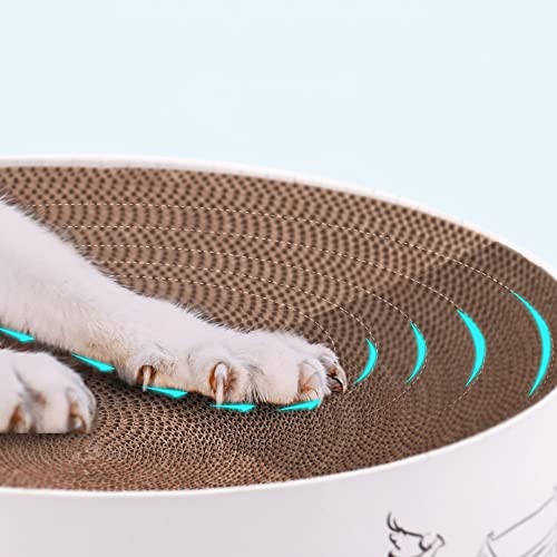 FGXY Rascador de Cartón para Gatos, Alfombras Rascadoras para Gatos, Reciclar El Rascador Corrugado, Redonda Fuerte y Robusto Rascador para Gatos de Corrugado Cartón