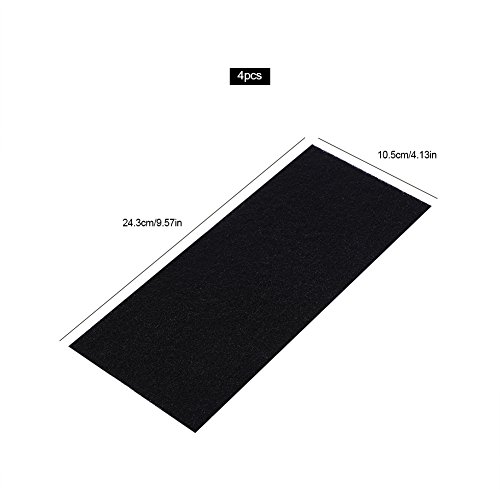 filtro carbon activo + Akozon 4 Filtros De Esponja De Carbono, Filtros De Esponja De Carbono De Repuesto Negro Para Purificador De Aire Total Holmes