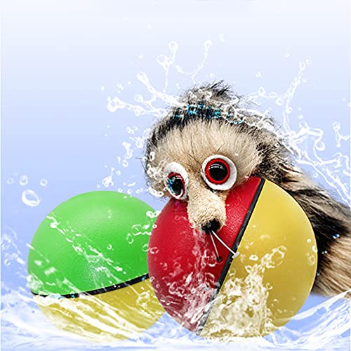 Finetoknow Castor eléctrico Rolling Ball Toy Castor eléctrico Comadreja Juguete Rolling Ball Jump Juguetes en movimiento en el agua Juguetes para mascotas Perro Gato Divertido