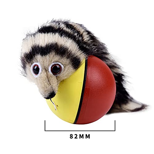 Finetoknow Castor eléctrico Rolling Ball Toy Castor eléctrico Comadreja Juguete Rolling Ball Jump Juguetes en movimiento en el agua Juguetes para mascotas Perro Gato Divertido