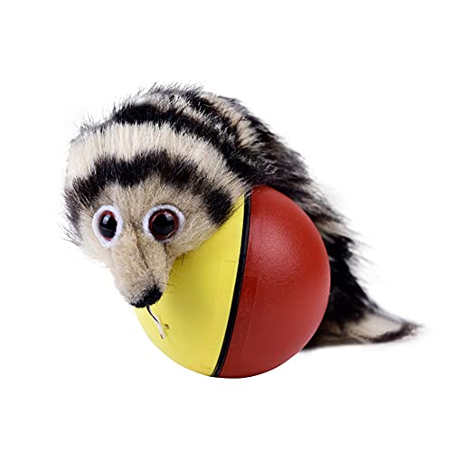 Finetoknow Castor eléctrico Rolling Ball Toy Castor eléctrico Comadreja Juguete Rolling Ball Jump Juguetes en movimiento en el agua Juguetes para mascotas Perro Gato Divertido