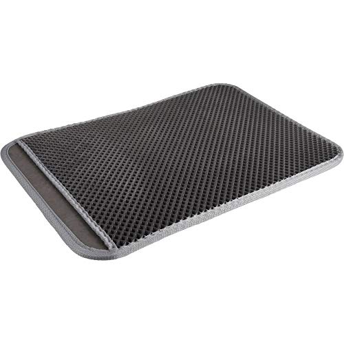 Flamingo FL-560950 - Alfombra 61 x 41,5 x 1,3 cm para arenero de Gato, Color Negro