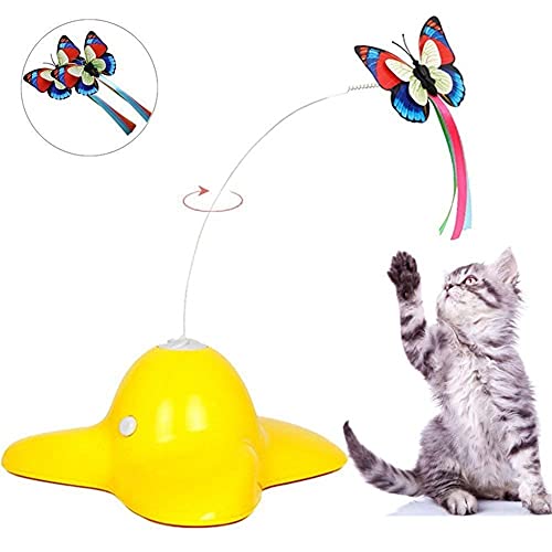 Flashing Mariposa Giratoria Eléctrica, Divertido Perro, Gatos, Juguetes, Pájaro, Asiento Para Mascotas, Juguete Para Rascar, Para Mascotas, Perros, Gatos, Entrenamiento De Inteligencia, Juguete Para G