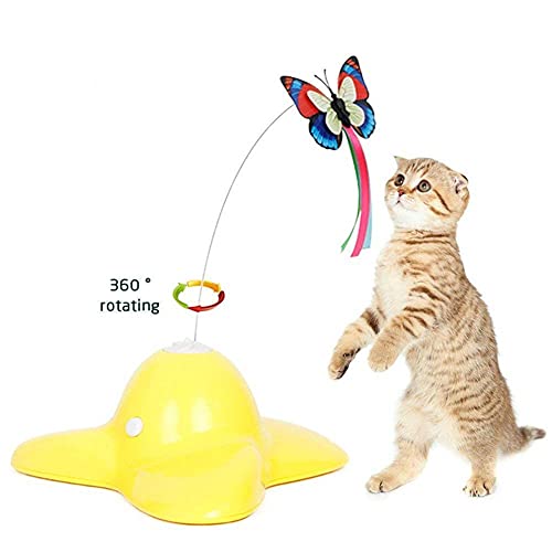 Flashing Mariposa Giratoria Eléctrica, Divertido Perro, Gatos, Juguetes, Pájaro, Asiento Para Mascotas, Juguete Para Rascar, Para Mascotas, Perros, Gatos, Entrenamiento De Inteligencia, Juguete Para G