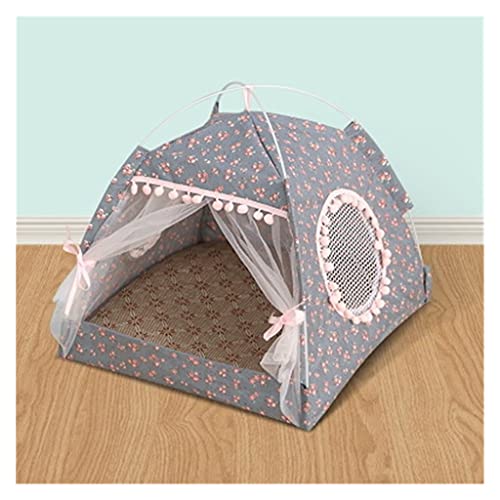 Flashing Tienda de campaña para Mascotas Casa Plegable portátil para Perros, Gatos, Alfombra para Jugar, Cama, Cama Perrera Impermeable para Perros pequeños y medianos, Suministros para Exteriores