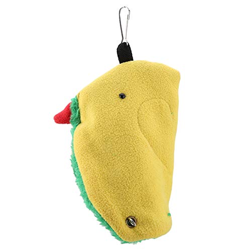 Fockety Triángulo de Jaula de Felpa Reduzca el estrés Hamaca, Hamaca de pájaros, Carpa de pájaros Felices, Pinzones de guacamayos para pequeños periquitos Cacatúas
