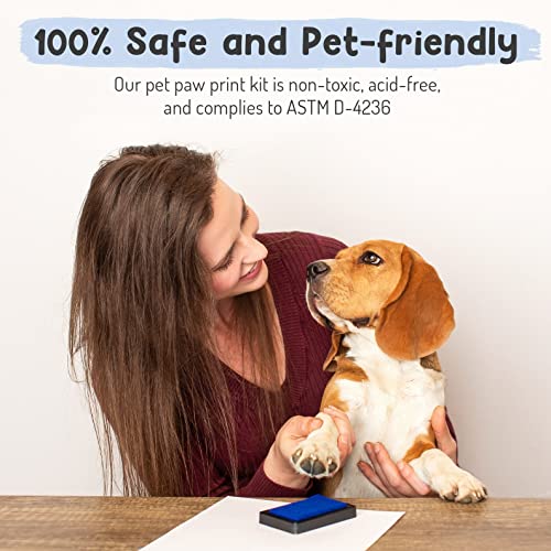 Forever Fun Times Kit de impresión de Patas de Mascota de fácil Limpieza | Consiga Cientos de Impresiones con un Solo Kit de impresión de Patas de bajo Coste | Almohadilla de impresión de Patas