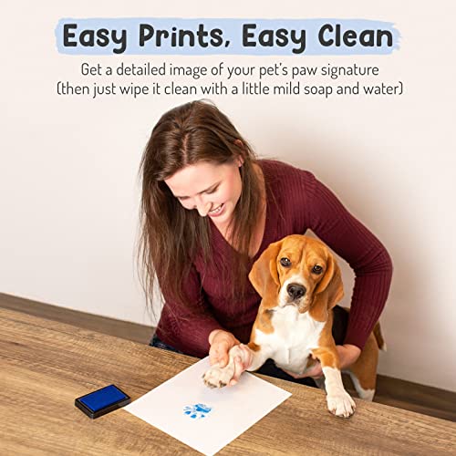 Forever Fun Times Kit de impresión de Patas de Mascota de fácil Limpieza | Consiga Cientos de Impresiones con un Solo Kit de impresión de Patas de bajo Coste | Almohadilla de impresión de Patas