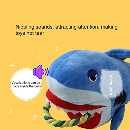 FOReverweihuajz Pet Juguete liviano pequeño Perro Interactivo chirrido Peluche Juguete Alivio-estrés Textura Delicada Azul