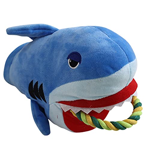 FOReverweihuajz Pet Juguete liviano pequeño Perro Interactivo chirrido Peluche Juguete Alivio-estrés Textura Delicada Azul