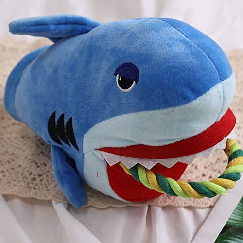 FOReverweihuajz Pet Juguete liviano pequeño Perro Interactivo chirrido Peluche Juguete Alivio-estrés Textura Delicada Azul