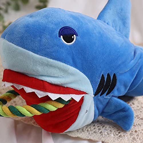 FOReverweihuajz Pet Juguete liviano pequeño Perro Interactivo chirrido Peluche Juguete Alivio-estrés Textura Delicada Azul