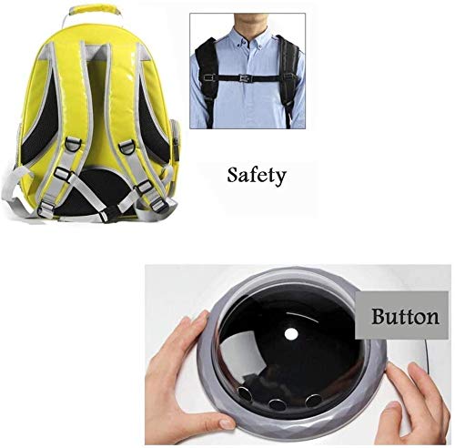 FQCD Viaje del Animal doméstico del Astronauta Mochila Mascota Impermeable Cápsula Astronauta Ligera
