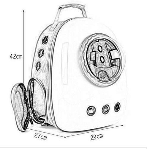 FQCD Viaje del Animal doméstico del Astronauta Mochila Mascota Impermeable Cápsula Astronauta Ligera