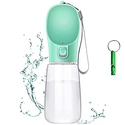 Frasheng Botella para Perros,550ml dispensador de Agua Antibacteriano,Bebedero Perro Portatil,a Prueba de Fugas,Libre de BPA,Dispensador de Agua Antibacteriano para Mascotas para Viajes al Aire Libre