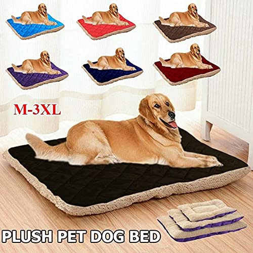 Freenfitmall Cama para perro, gato y mascota almohada polar para perros grandes, uso de terciopelo de piel, desmontable y lavable (XXXL, café ligero)