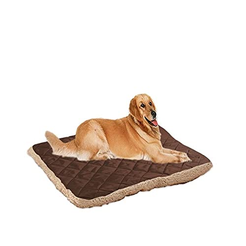Freenfitmall Cama para perro, gato y mascota almohada polar para perros grandes, uso de terciopelo de piel, desmontable y lavable (XXXL, café ligero)
