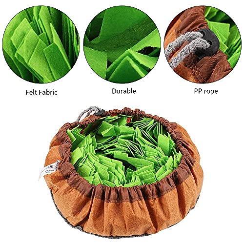 FREESOO Snuffle Mat para Perros Alfombra de Actividades para Mascotas Alfombra Olfato Perro Gatos Mascotas Estera Tapete de Entrenamiento Juego Juguetes de Alimentación Tazón Lavable Antideslizante