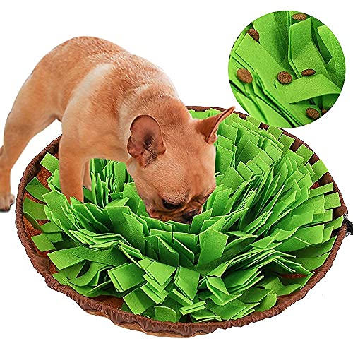 FREESOO Snuffle Mat para Perros Alfombra de Actividades para Mascotas Alfombra Olfato Perro Gatos Mascotas Estera Tapete de Entrenamiento Juego Juguetes de Alimentación Tazón Lavable Antideslizante