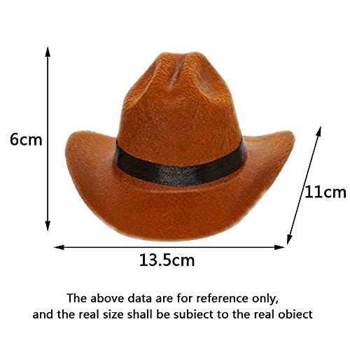 Froiny 1 Unid Hombre Petría Divertido para Dog Cat Cat Westernow Cowboy Hat Photo Proporte Cap Perro Universal para Poste Calle Halloween Accesorios Pet Mascotas
