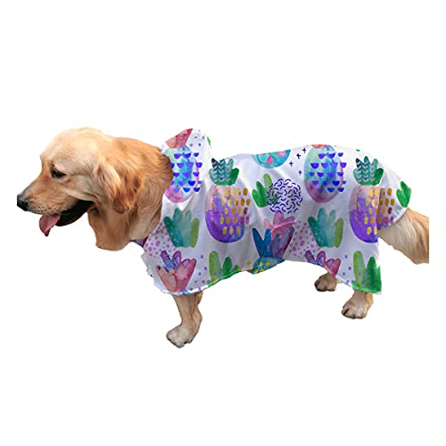 Fruta Piña Perro Albornoz Perro Cachorro Abrigo De Secado para Nadar O Caminar Lluvioso Perro Albornoz De Secado Rápido Toalla De Baño Súper Absorbente Gato