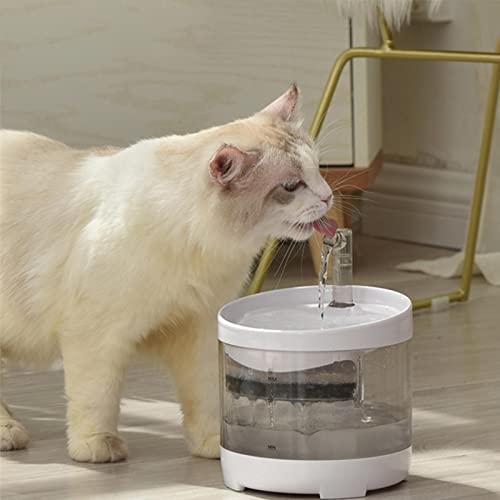 Fuente agua gatos Dispensador agua animales Kit automático fuente de agua para mascotas Adaptador de tapete de silicona para alimentos Fuente de agua automática para mascotas Gatos Kitty Interior