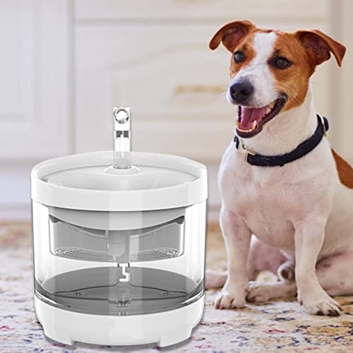 Fuente agua gatos Dispensador agua animales Kit automático fuente de agua para mascotas Adaptador de tapete de silicona para alimentos Fuente de agua automática para mascotas Gatos Kitty Interior