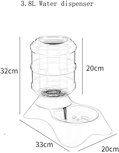 Fuente de gato Alimentador automático, Dispensador de agua automático for mascotas Alimentador de gato Dispensador de perro Auto Bebida Fuente Mascota Grande Capacidad 3.8L Alimentador de agua Dispens