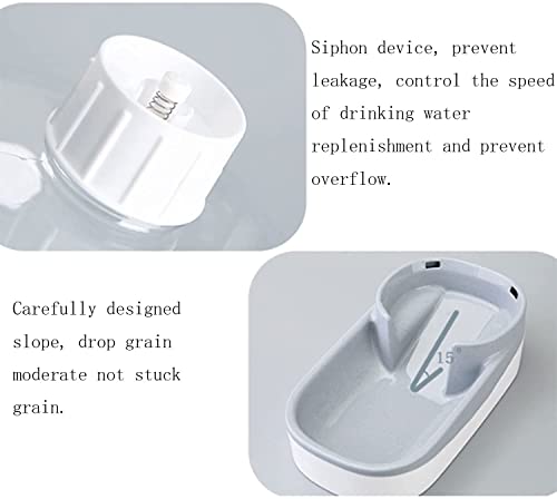 Fuente de gato Alimentador de mascotas Water Bowl 3.8L Fuente de agua automática y alimentador de alimentación del dispensador de alimentos No hay dispensador de agua de derrame y alimentador for el p