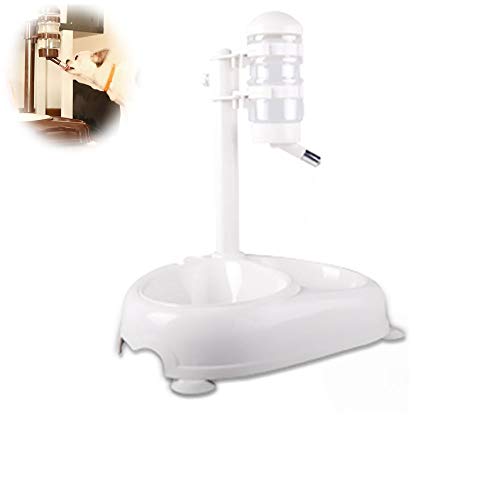 Fuente Para Beber Para Perros, Fuente Para Beber Para Mascotas, Para Gatos, Alimentación Automática De Agua, Fuente Para Beber Con La Boca No Húmeda, Suministros Para Mascotas, Cuenco De Arroz,Blanco
