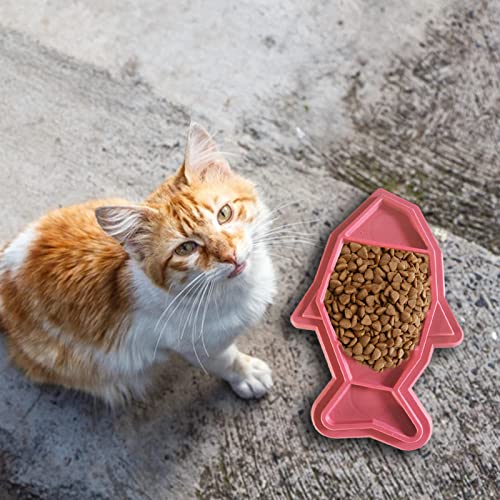 FUFRE Cuenco de comida lenta para peces, antideslizante, para comida lenta, aperitivos para gatos, yogur o mantequilla de cacahuete.
