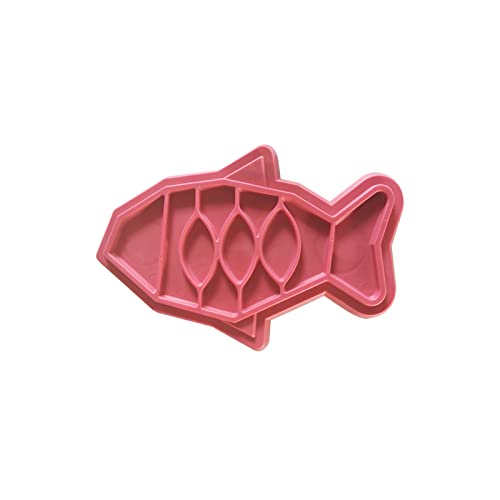 FUFRE Cuenco de comida lenta para peces, antideslizante, para comida lenta, aperitivos para gatos, yogur o mantequilla de cacahuete.