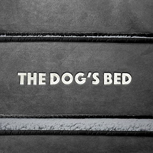 Funda exterior de repuesto para cama del perro, tela Oxford de calidad lavable, XXXL 162 x 111 x 15 cm (felpa gris)