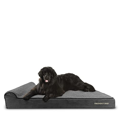 Funda exterior de repuesto para cama del perro, tela Oxford de calidad lavable, XXXL 162 x 111 x 15 cm (felpa gris)