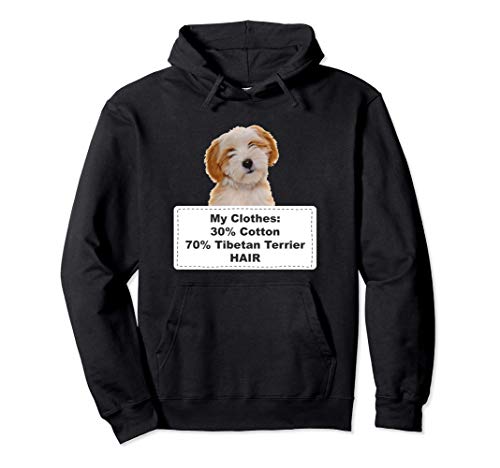 Funny Shedding Dog Tibetan terrier Sudadera con Capucha