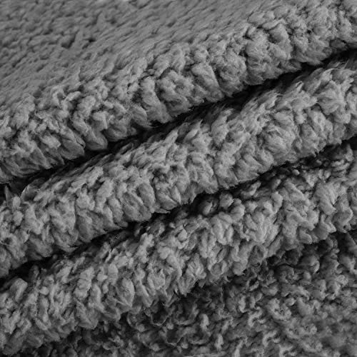 Furrybaby Manta de Felpa Mullida para Perros de Primera Calidad, Suave y Cálida Manta para Mascotas para Perros y Gatos (XXL 150x200cm, Gris)