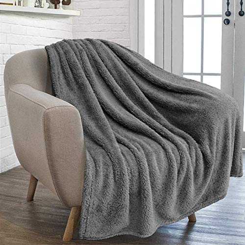 Furrybaby Manta de Felpa Mullida para Perros de Primera Calidad, Suave y Cálida Manta para Mascotas para Perros y Gatos (XXL 150x200cm, Gris)