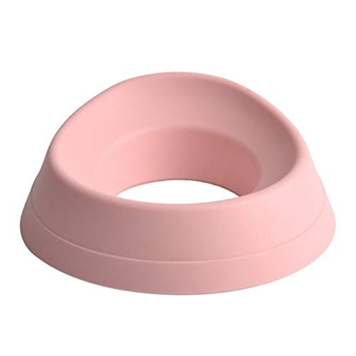 FURUIWUFENG Comedero automático para Perros y Gatos Creative Pet Bowl Bulldog Dog Bowl Oblique Bowl Cat Bowl Suministros para Mascotas Cuenco dispensador de Comida para Perros (Color : White)
