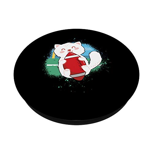Fútbol Americano Gatos De Rugby Gatos Mascota Gatito Regalo PopSockets Agarre y Soporte para Teléfonos y Tabletas