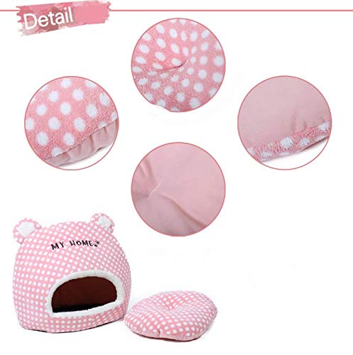 FVNJHL Nido de Gato Multifuncional Tablero de Salto Desmontable Cama de Gato Parque Infantil Mascota Carpa Interior para Gatito Gato Cachorro Perrera Casa 32 * 42 * 38.5Cm
