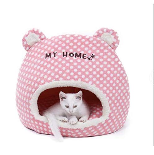 FVNJHL Nido de Gato Multifuncional Tablero de Salto Desmontable Cama de Gato Parque Infantil Mascota Carpa Interior para Gatito Gato Cachorro Perrera Casa 32 * 42 * 38.5Cm