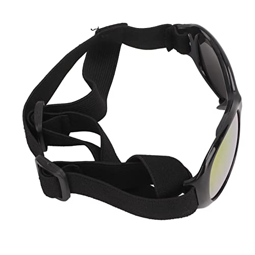Gafas para Mascotas, Resistente Al Viento, Duraderas, Ajustables, Protección para los Ojos, Gafas para Mascotas, Gafas para los Ojos, PC, a Prueba de Sol para Gatos(Rojo negro)