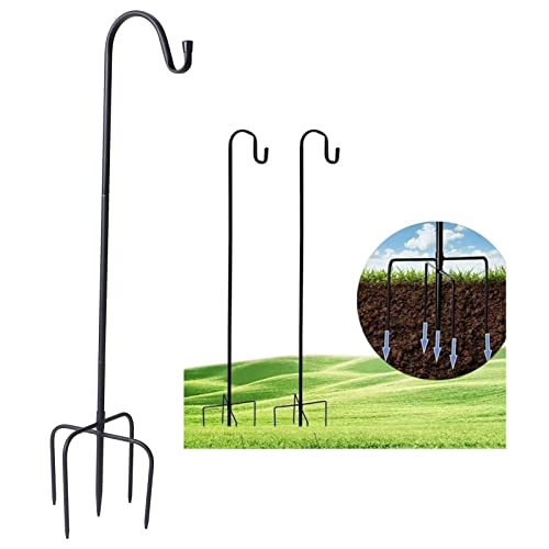 Gancho de Pastor, Colgador de Comedero para Pájaros Independiente Al Aire Libre Decorativo Desmontable para Linterna para Jardín para Campanas de Viento(Los 90cm)