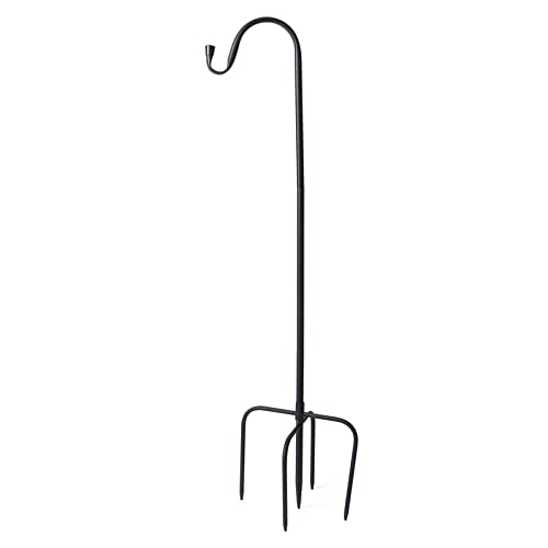 Gancho de Pastor, Colgador de Comedero para Pájaros Independiente Al Aire Libre Decorativo Desmontable para Linterna para Jardín para Campanas de Viento(Los 90cm)