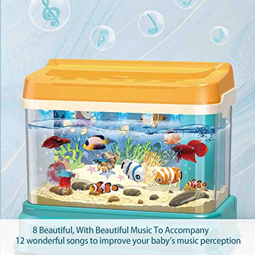 Ganmek Interruptor de Tres velocidades para Acuario para niños, Fuente de alimentación USB, Juguetes de Acuario para una Experiencia de alimentación interactiva, niños y niñas