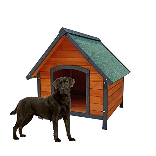 GARDIUN KNH1230 - Caseta de Perro Loki 99 x 82 x 86 cm a 2 Aguas - Perro Grande