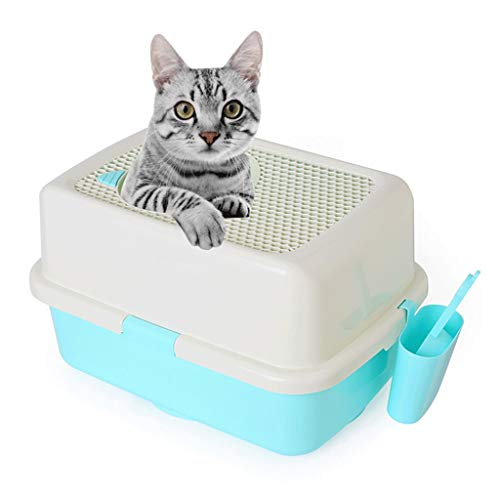 Gato Aseo For Mascotas Artículos De Higiene Sanitaria Caja De Arena De Jack En La Caja De Arena Completamente Cerrado Grande Fat Cat Anti-Salpicaduras Gato Pot Insignificante del Tirón 9.25