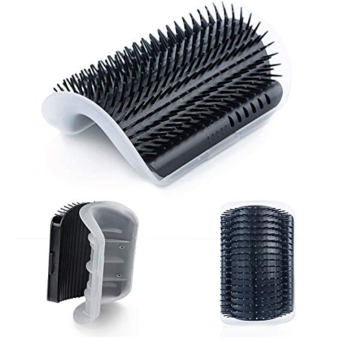 Gato Self Groomer Wall Corner, Cat Brush, 4 Pack Nuevo actualización, Múltiples Funciones Medium Soft para Cat Face Scratcher, es un Peine de Masaje de Cepillo de Aseo para Pet Pet (Color : Blue)