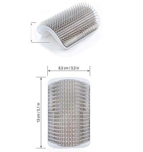 Gato Self Groomer Wall Corner, Cat Brush, 4 Pack Nuevo actualización, Múltiples Funciones Medium Soft para Cat Face Scratcher, es un Peine de Masaje de Cepillo de Aseo para Pet Pet (Color : Blue)