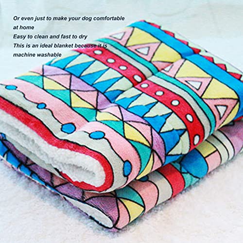 Gatuxe Colchoneta para Dormir para Perros, Manta para Perros con Diseño Geométrico Cálido Multifunción, Mano de Obra Fina para Mascotas Pequeñas, Medianas Y Grandes(XL 100 * 75 CM)